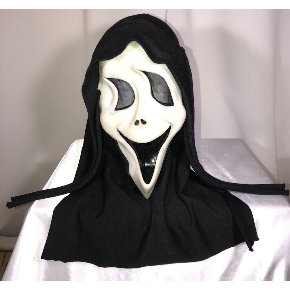 Scream Mask Vintage Smiley Tate Fun World Div Glow in the Dark 11.5"